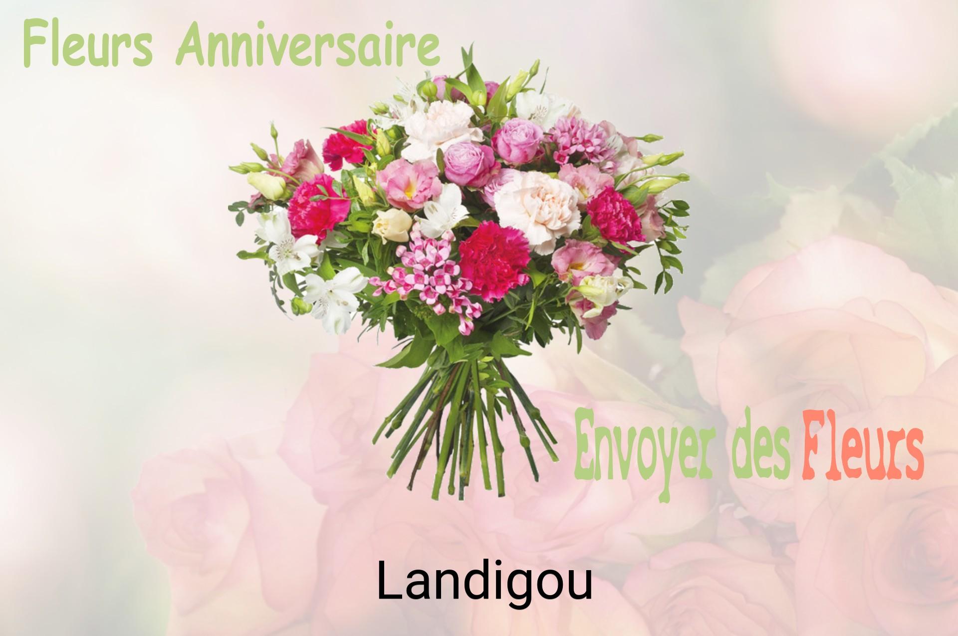 Bouquet de fleurs d’anniversaire livré à Landigou